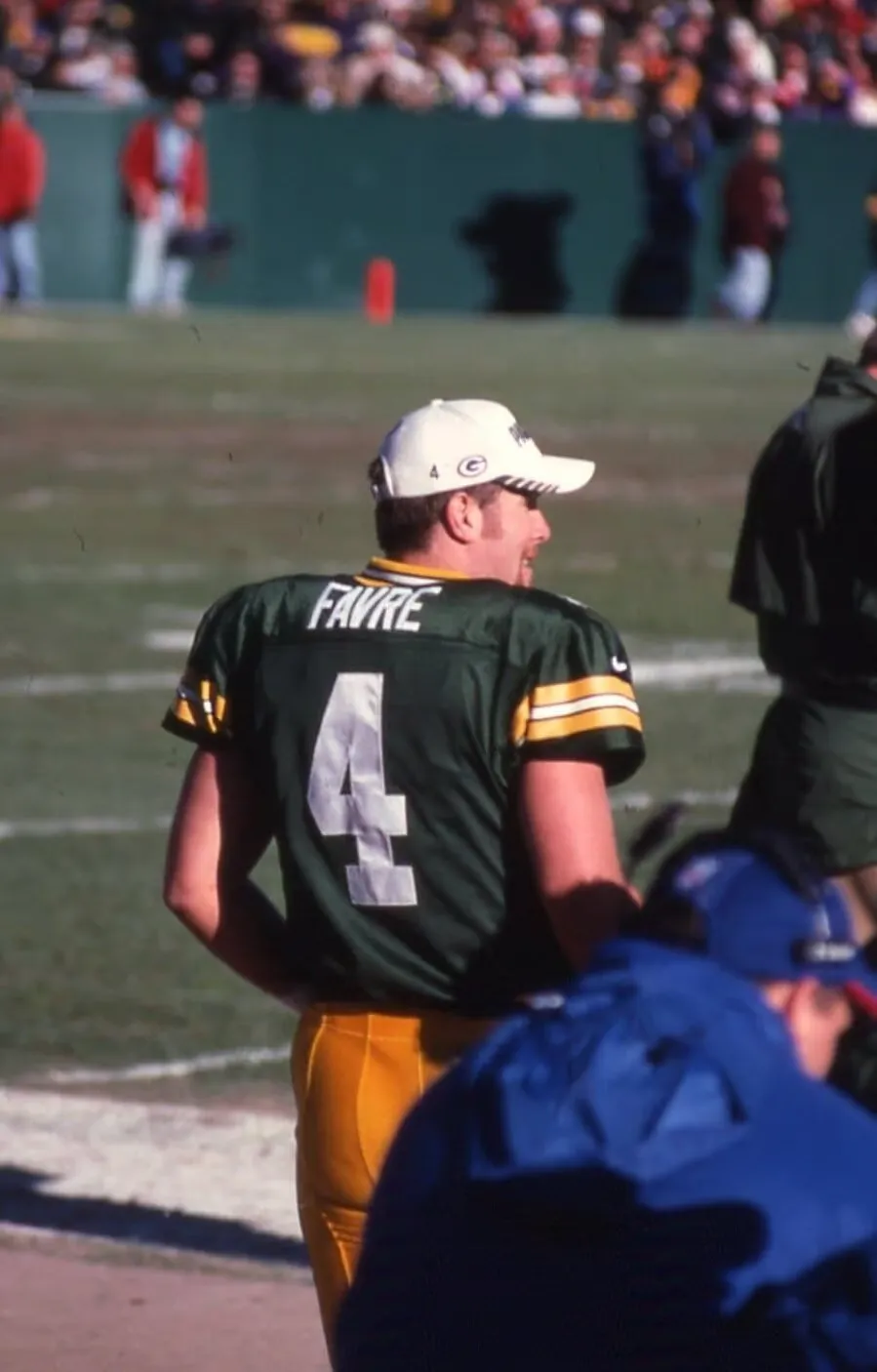 Brett Favre at Lambeau Field in 1998. Ron Wolf wanted him for the Jets first.