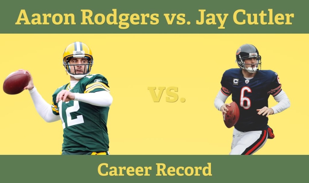 Aaron Rodgers vs. Jay Cutler banner