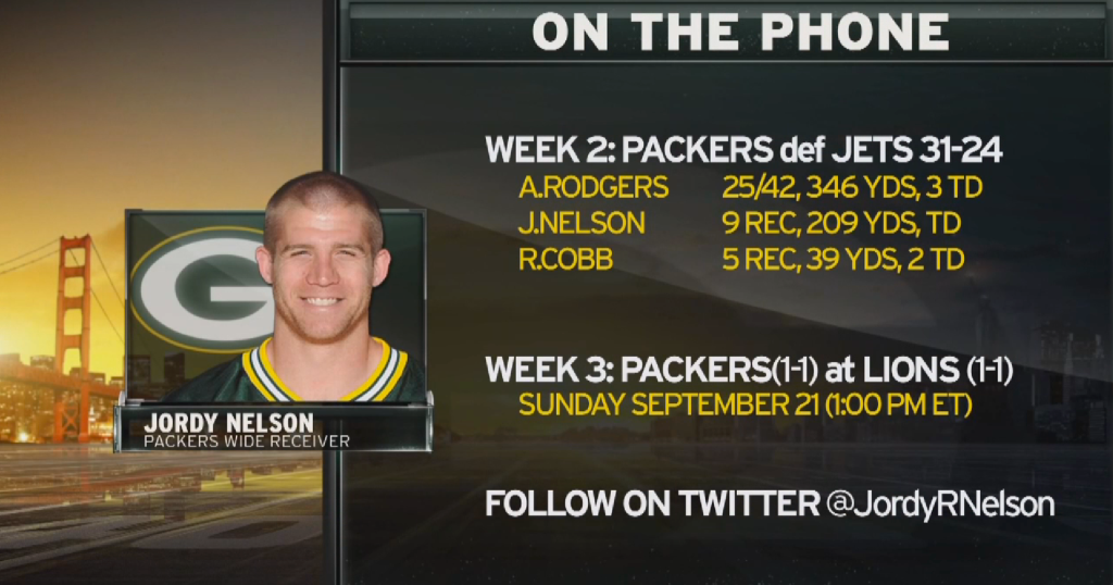 Jordy Nelson vs the Jets Graphic